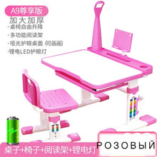 Load image into Gallery viewer, 2019 Multifunctional Kid Study Table Children Homework Desk  Ergonomic Student Adjustable Desk And Chair Combination Desktop ang